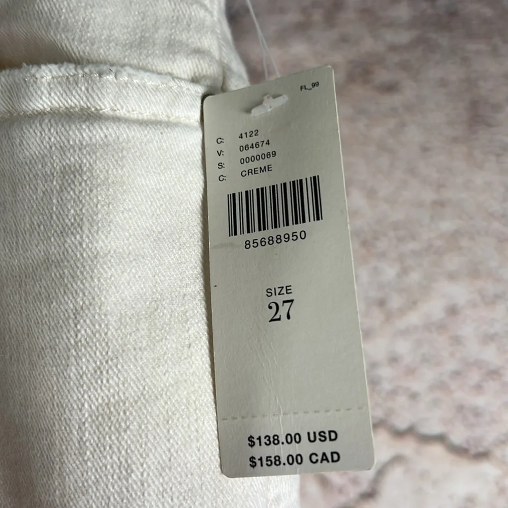 Anthropologie BLAIRE STRAIGHT LEG JEAN WHEAT dear John size 27   A485 - Picture 6 of 7